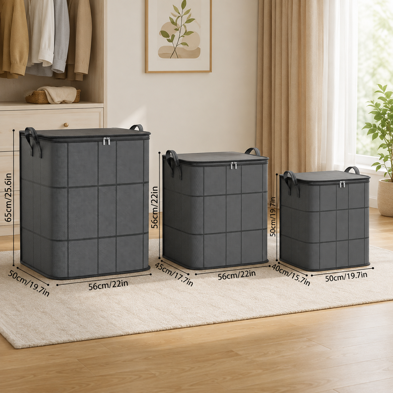 Giant storage bag – instantly enjoy a clean and organized home