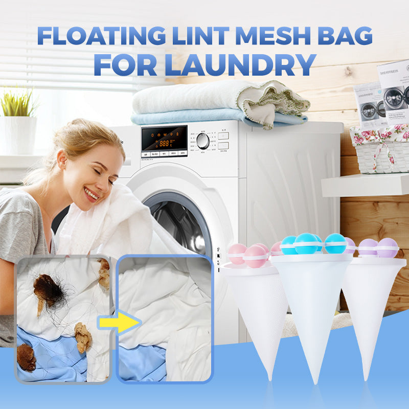 🧼 Floating Lint Mesh Bag – Catches Hair & Lint, Reusable & Protects Washing Machine/Drain 🚿