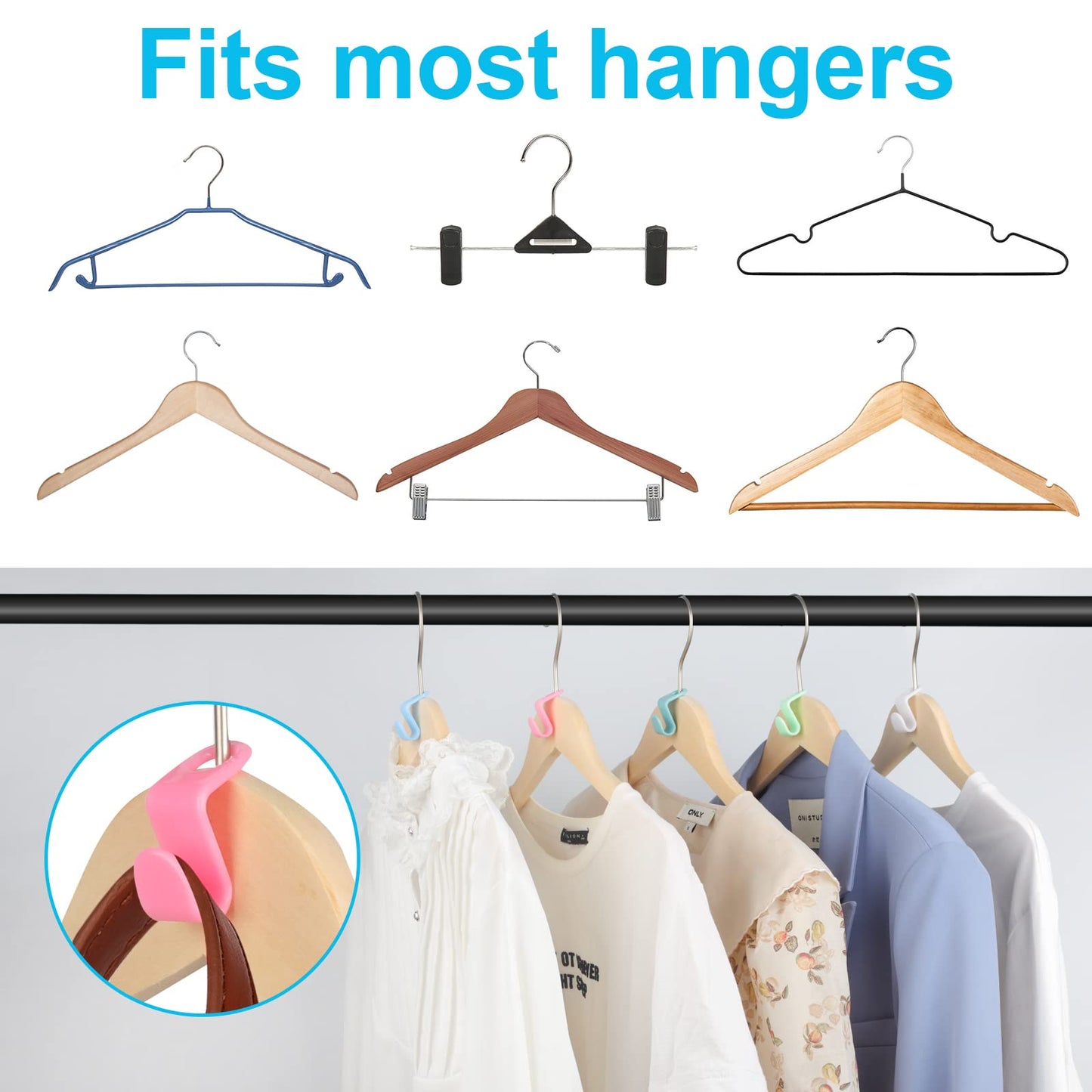 🔥Last Day BUY 1 GET 1 FREE(36PCS)🔥Space Saving Hanger Connector Hooks