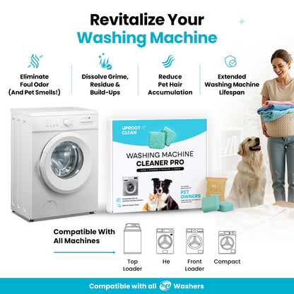 🐾 Pet-Safe Washing Machine Cleaner Tablets – 24 Pack