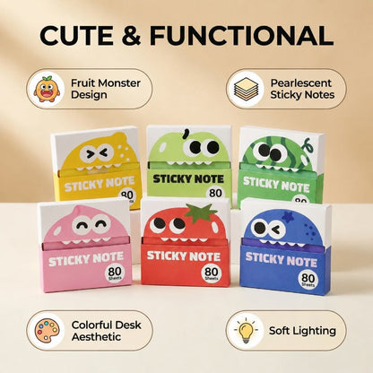 🎒 Back-to-School Deals 🍓 Cute Fruit Monster Notes 👾📝