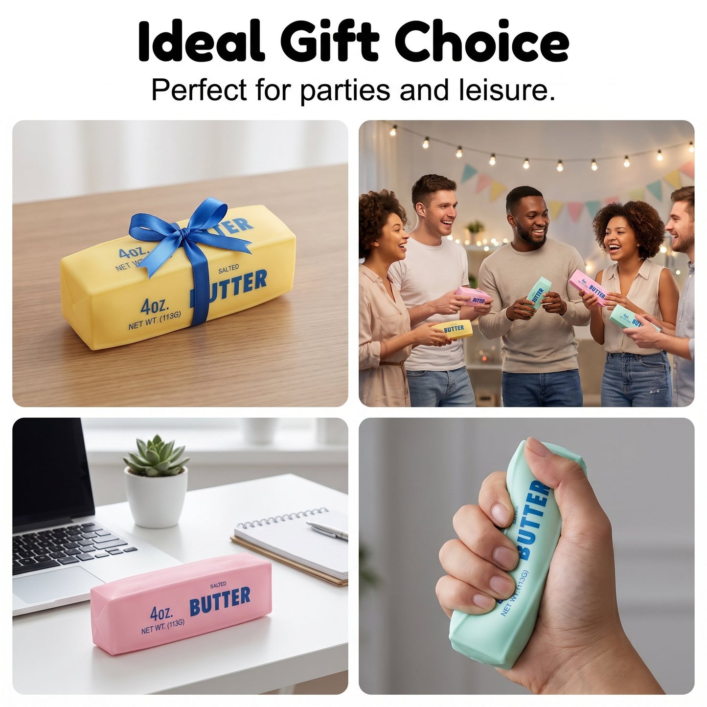🔥Last Day BUY 1 GET 1 FREE🧈 Crunchy Sound Butter Bar – Stress Relief Squishy Toy, TPR, Portable Fidget