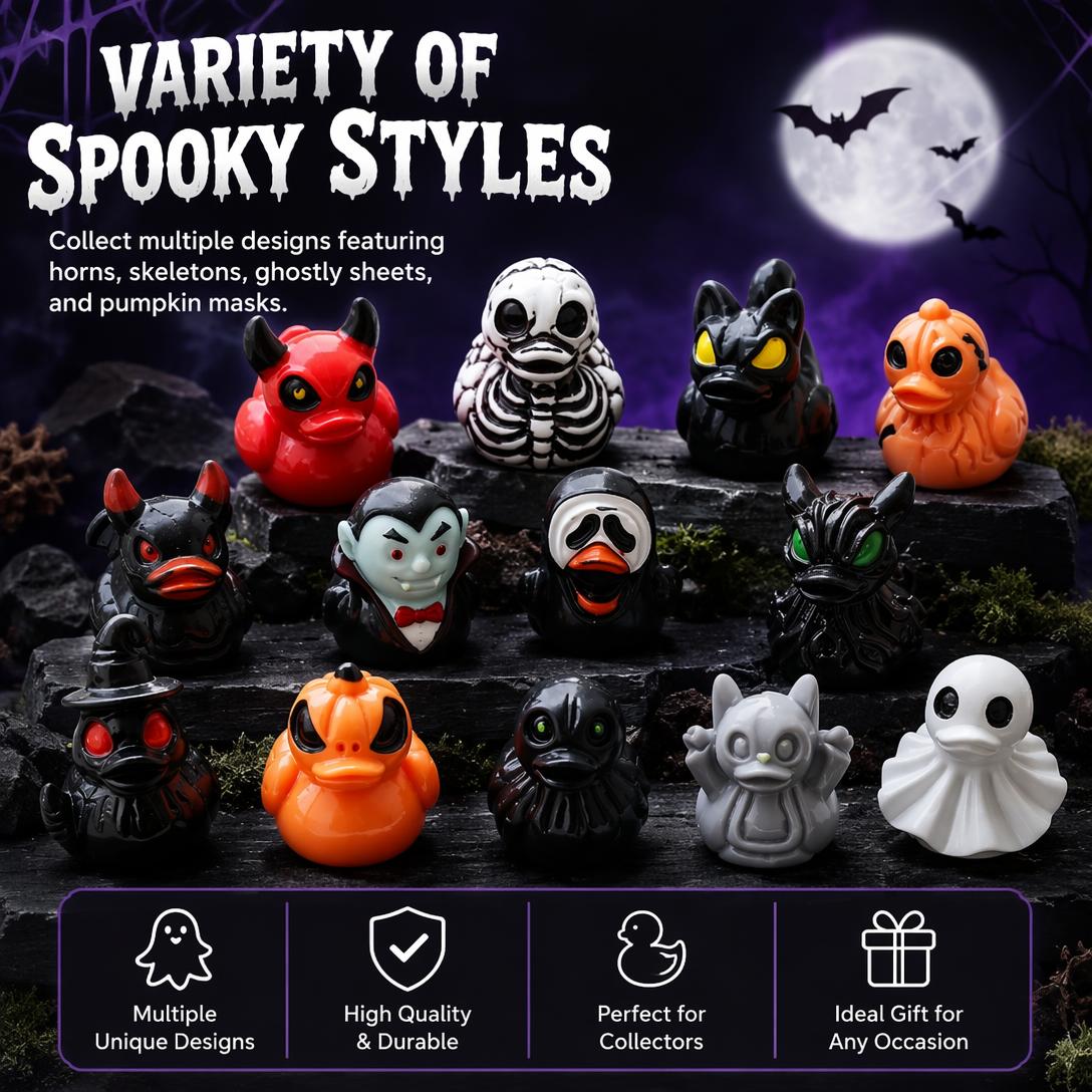 👻Mini Demon Ghost Skull Resin Duck Desktop Decoration Item