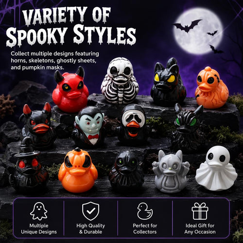 👻Mini Demon Ghost Skull Resin Duck Desktop Decoration Item