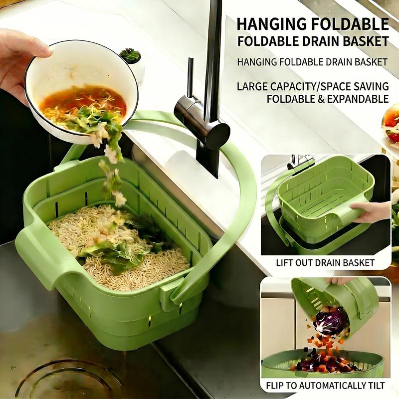 🔥Last Day BUY 1 GET 1 FREE🔥Foldable Hanging Kitchen Sink Drain Basket