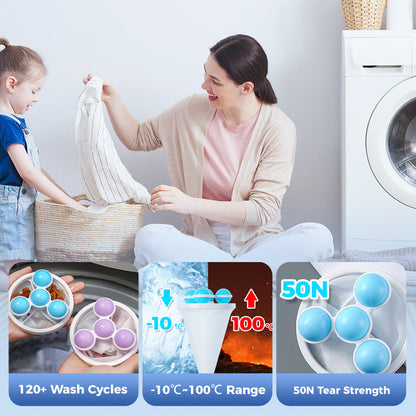 🧼 Floating Lint Mesh Bag – Catches Hair & Lint, Reusable & Protects Washing Machine/Drain 🚿