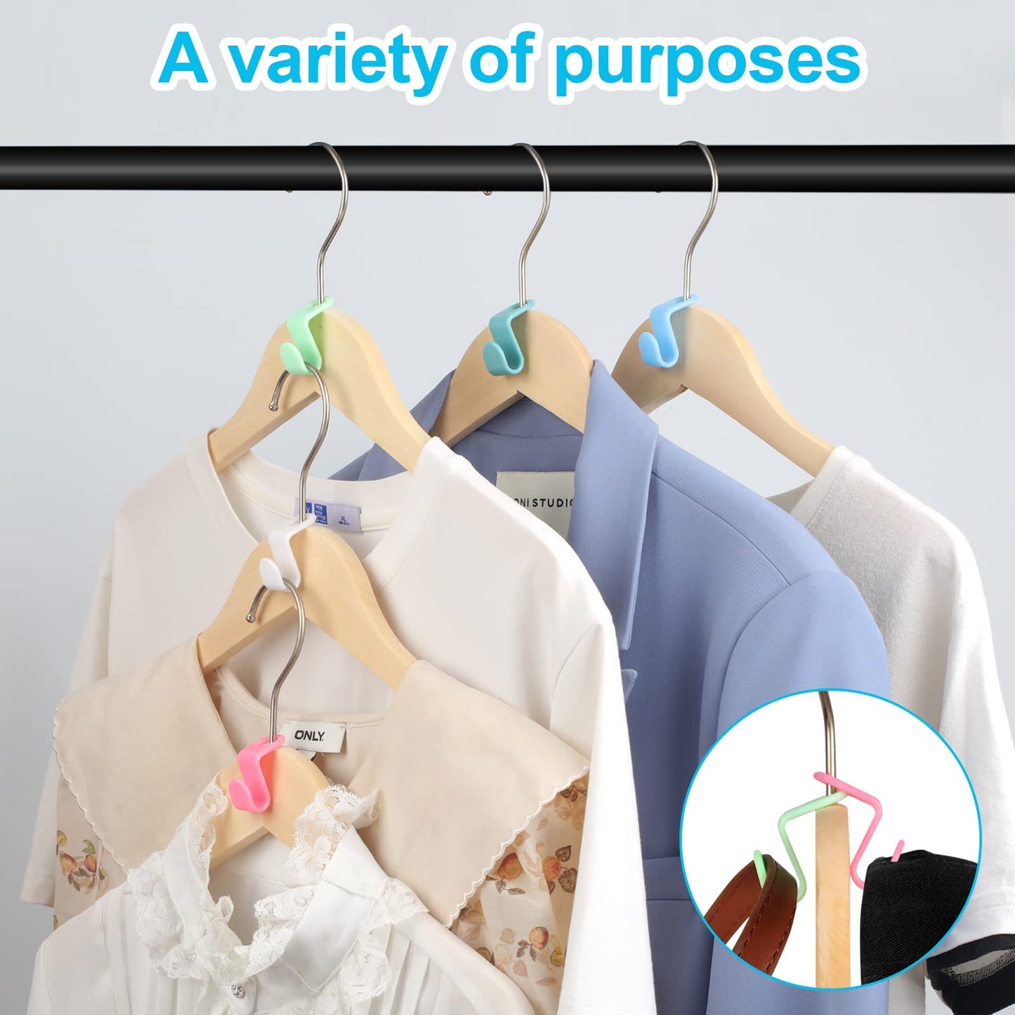 🔥Last Day BUY 1 GET 1 FREE(36PCS)🔥Space Saving Hanger Connector Hooks