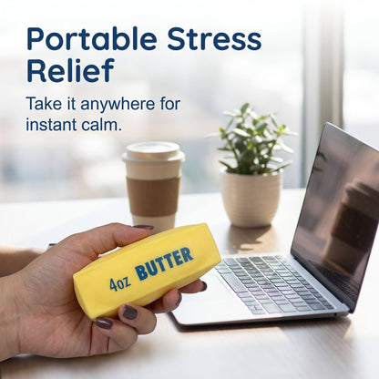 🔥Last Day BUY 1 GET 1 FREE🧈 Crunchy Sound Butter Bar – Stress Relief Squishy Toy, TPR, Portable Fidget