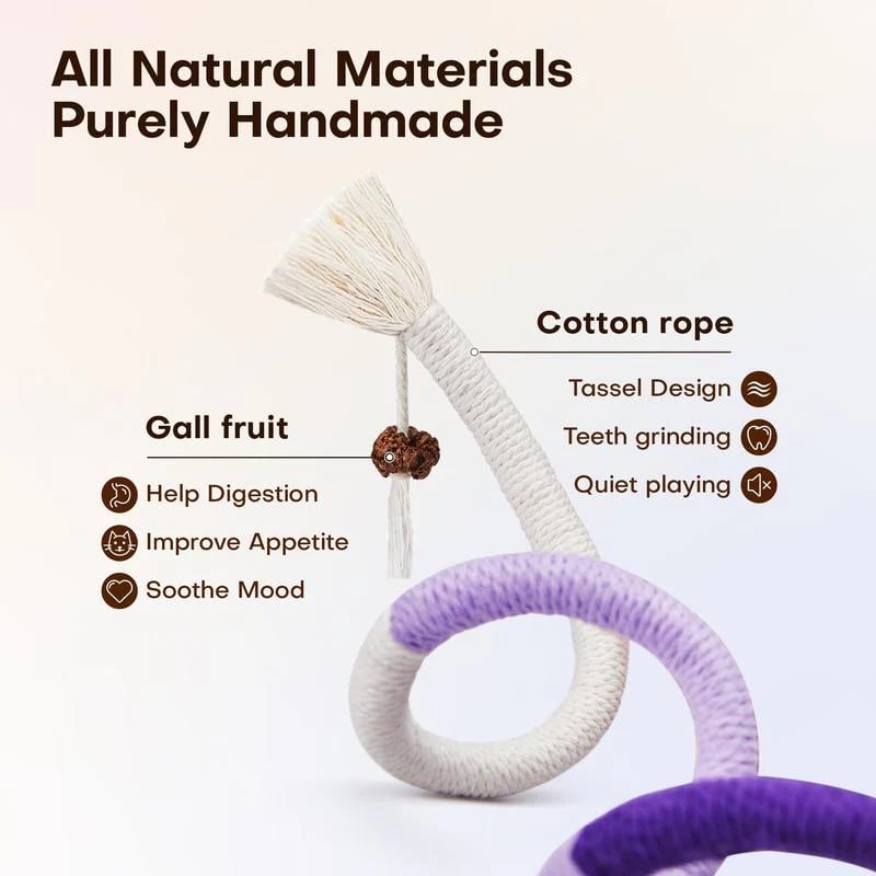 🔥Last Day BUY 1 GET 1 FREE🔥Organic Cotton Chew Rope Toys for Cats