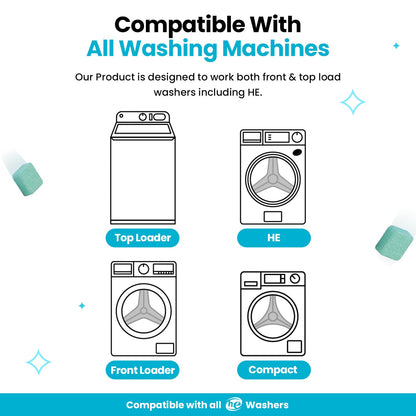 🐾 Pet-Safe Washing Machine Cleaner Tablets – 24 Pack