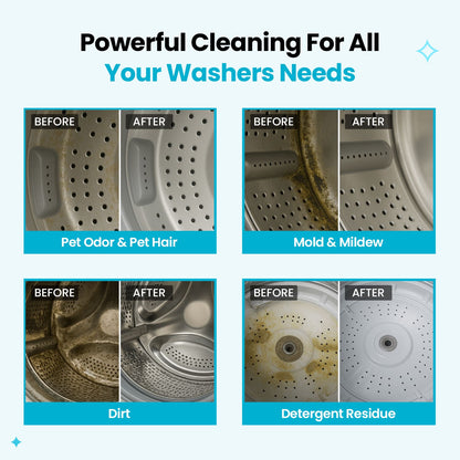 🐾 Pet-Safe Washing Machine Cleaner Tablets – 24 Pack