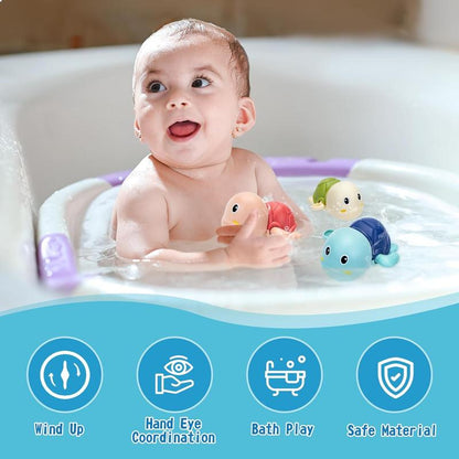 Swimming Baby Bath Toys, Water Pool Floating Wind Up Toys