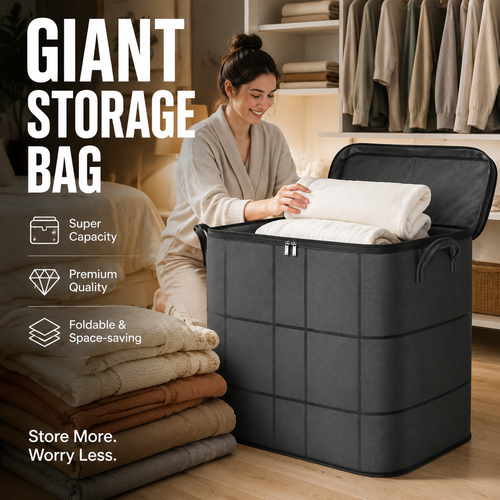 Giant storage bag – instantly enjoy a clean and organized home