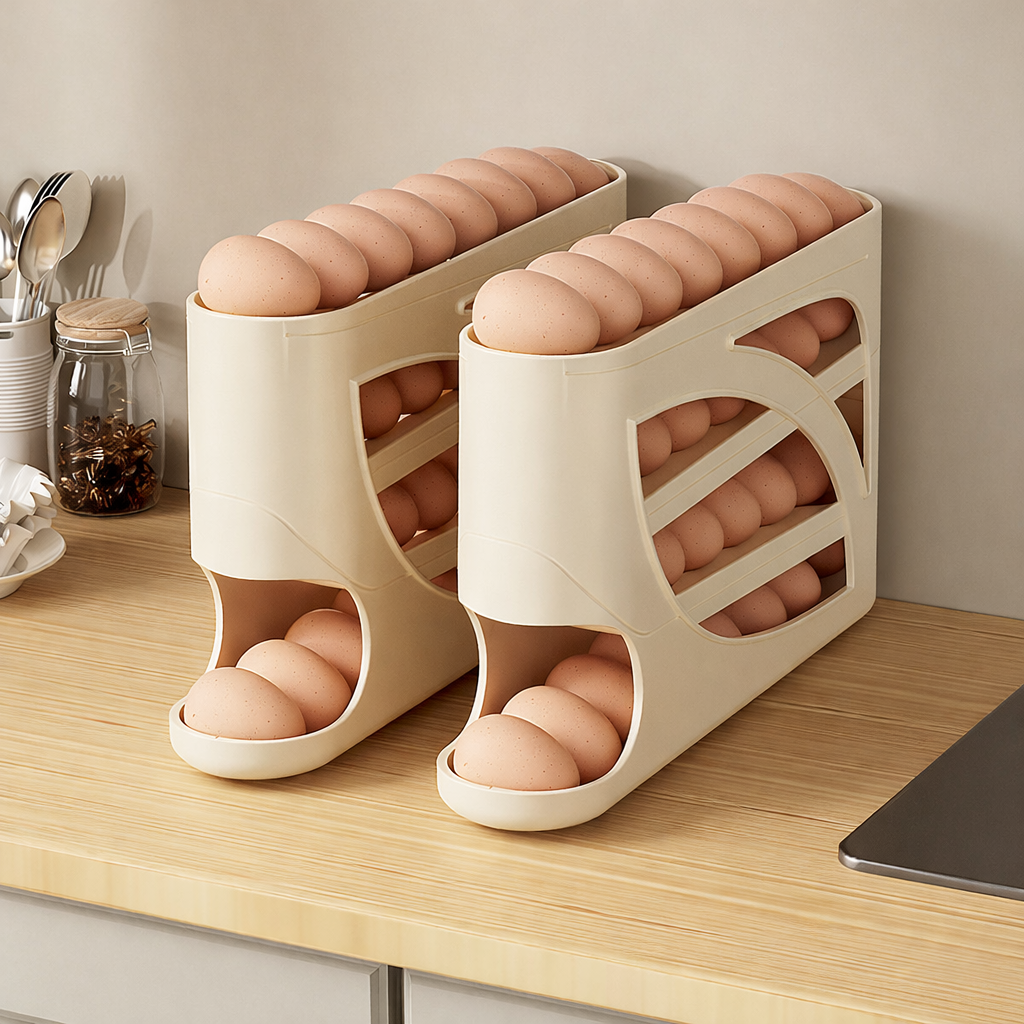 Auto-Rolling Egg Dispenser