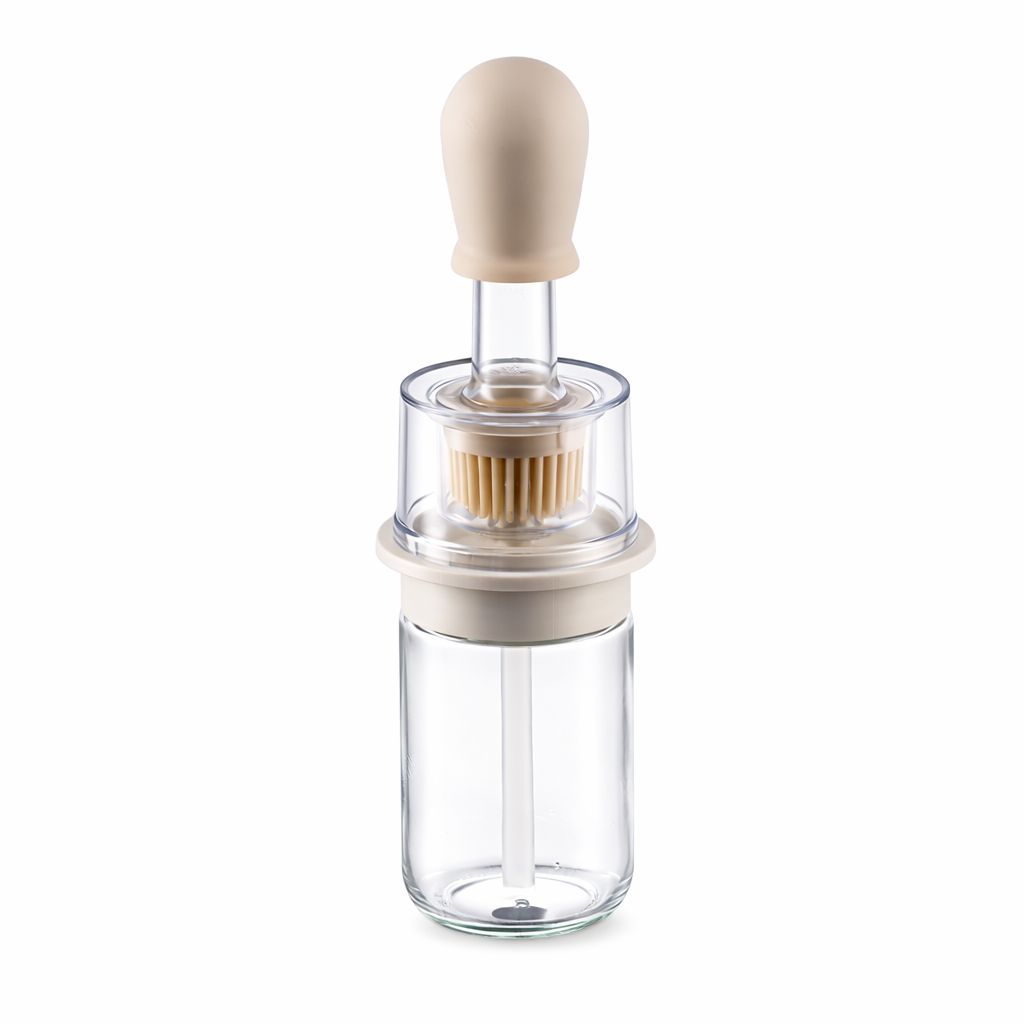 2-in-1 Glass Oil Dispenser & Silicone Brush