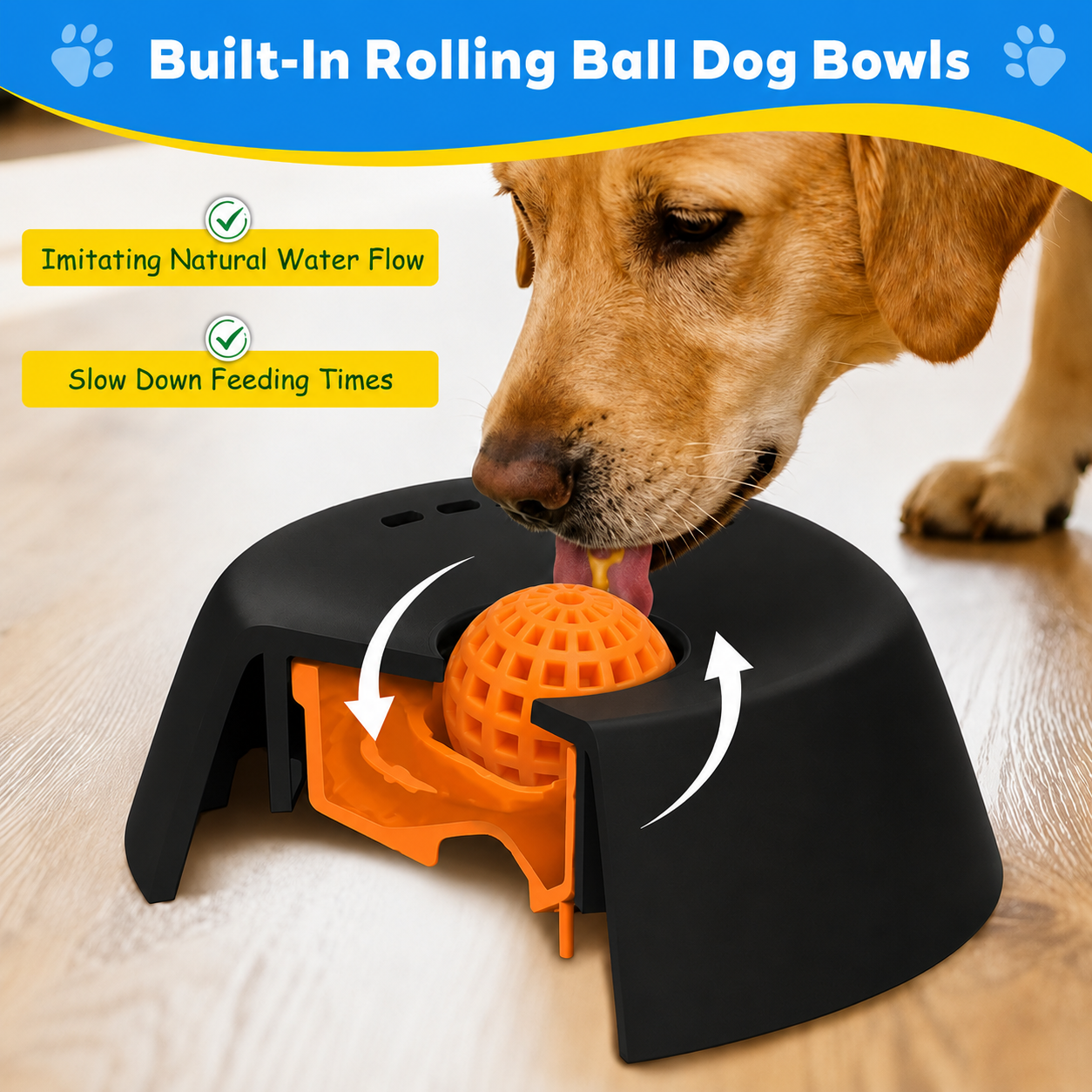 🔥Limited-time event, Buy More Get More Free🐶Multi-Purpose slow Feeder Dog Bowls