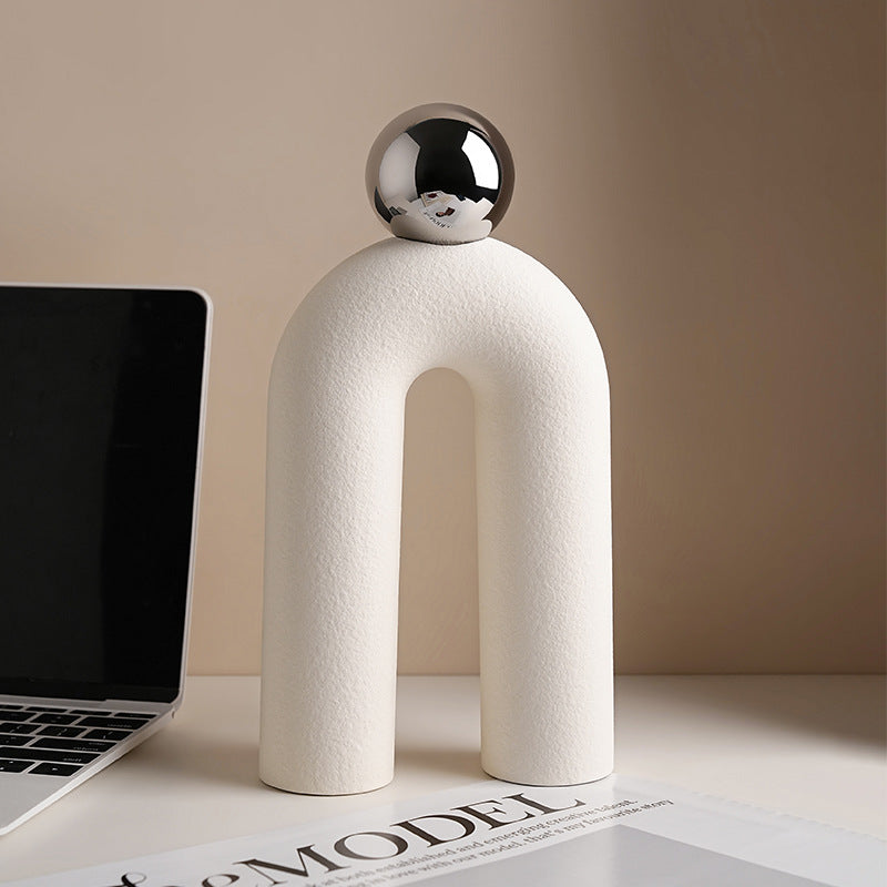 Modern Ceramic Arch Sculpture