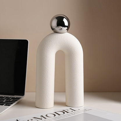 Modern Ceramic Arch Sculpture