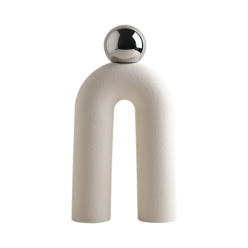 Modern Ceramic Arch Sculpture