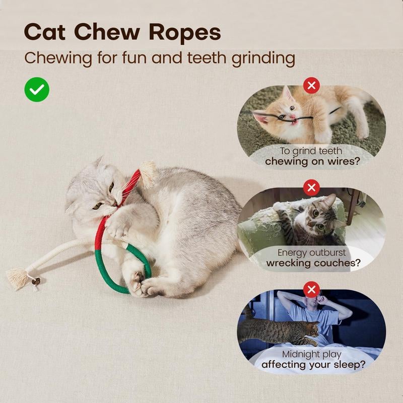 🔥Last Day BUY 1 GET 1 FREE🔥Organic Cotton Chew Rope Toys for Cats