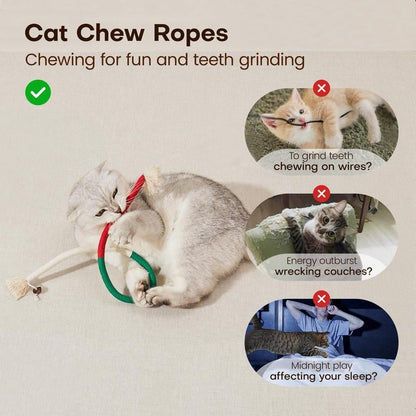 🔥Last Day BUY 1 GET 1 FREE🔥Organic Cotton Chew Rope Toys for Cats