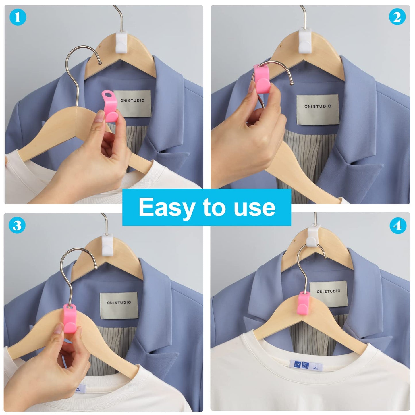 🔥Last Day BUY 1 GET 1 FREE(36PCS)🔥Space Saving Hanger Connector Hooks