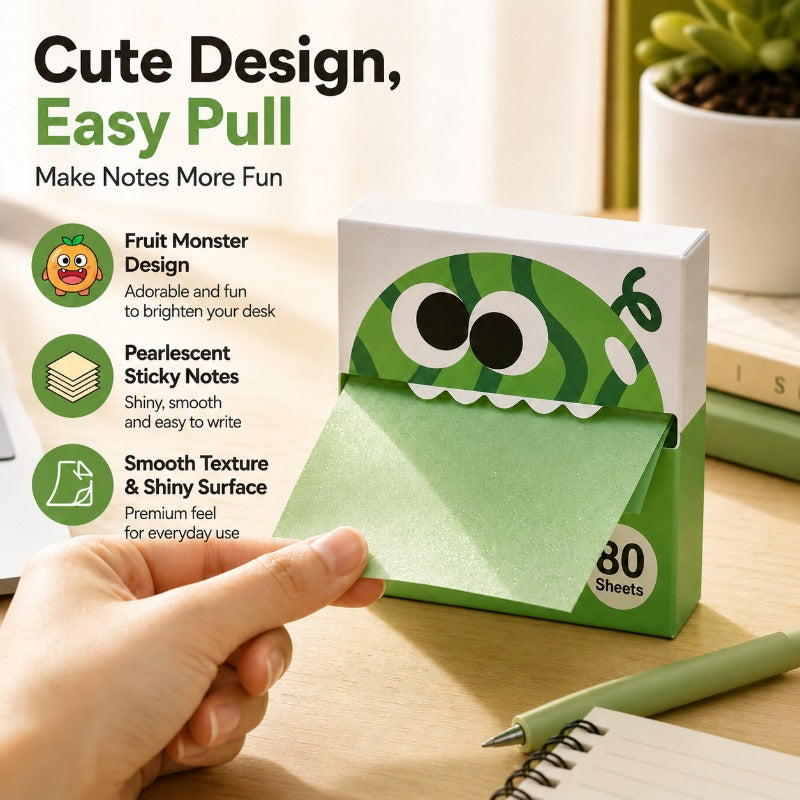 🎒 Back-to-School Deals 🍓 Cute Fruit Monster Notes 👾📝