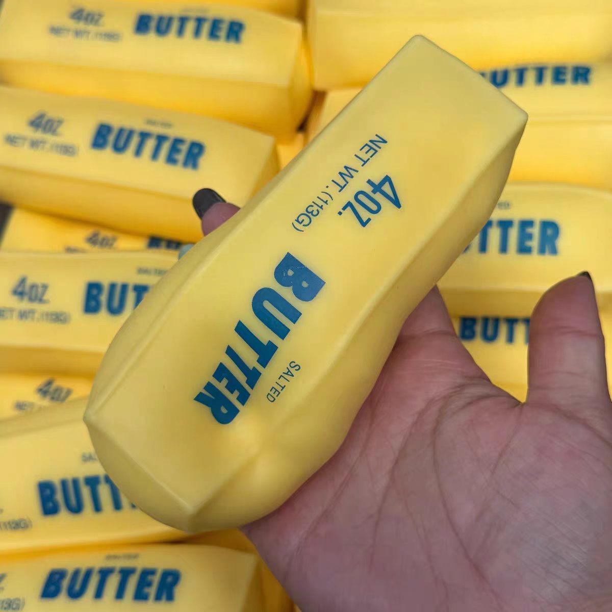 🔥Last Day BUY 1 GET 1 FREE🧈 Crunchy Sound Butter Bar – Stress Relief Squishy Toy, TPR, Portable Fidget