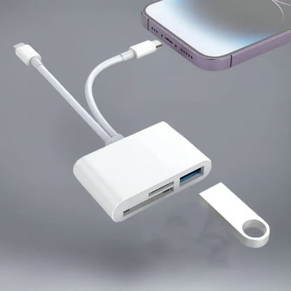 🏆Flash Sale⚡ 50K+ SOLD! Almost Gone-🔥3-in-1 USB-C Memory Card Reader