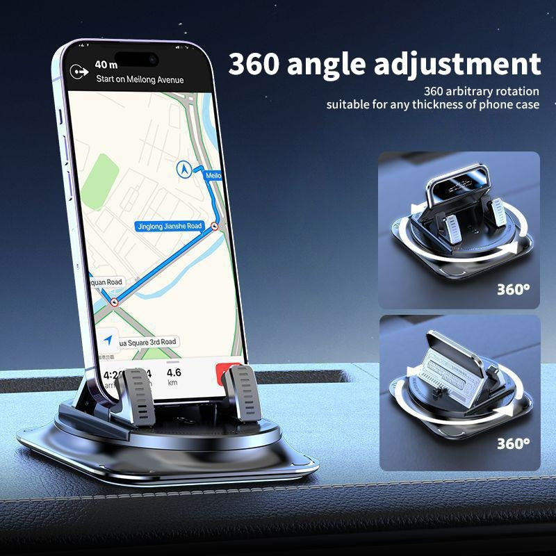 360° Rotating Car Phone Holder – Dashboard Mount for iPhone & Android