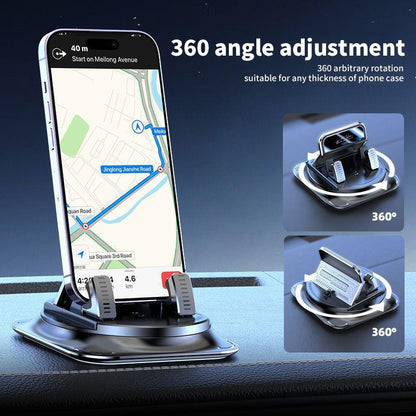 360° Rotating Car Phone Holder – Dashboard Mount for iPhone & Android