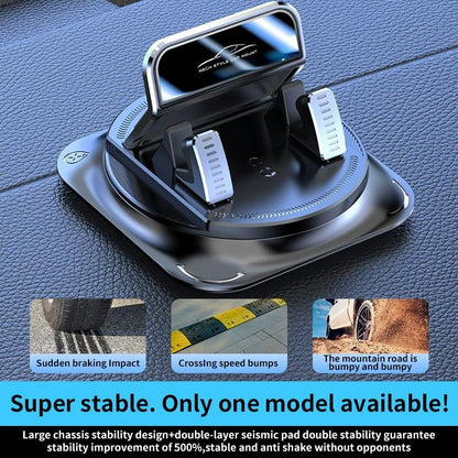 360° Rotating Car Phone Holder – Dashboard Mount for iPhone & Android