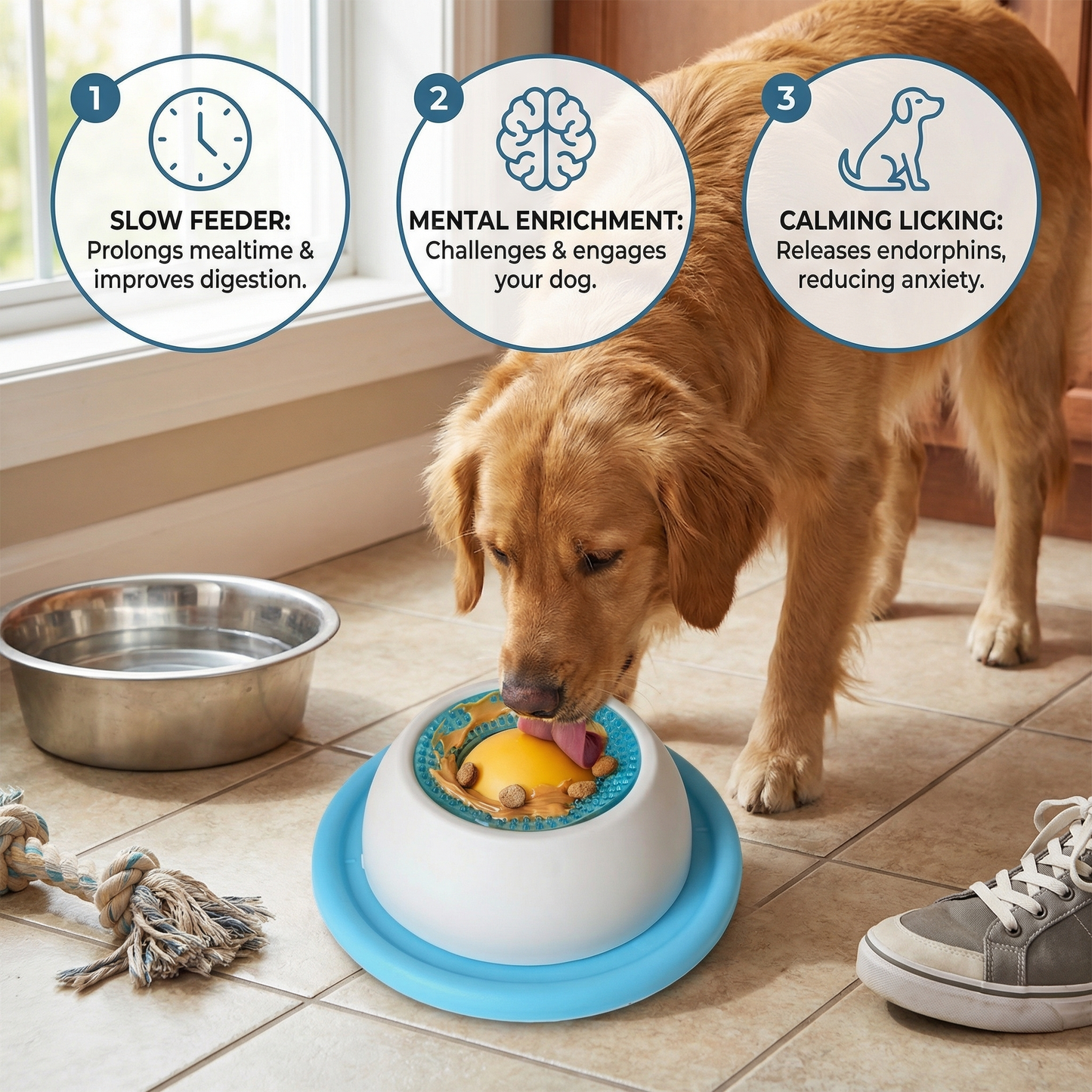⏰BUY 1 GET 1 FREE -Interactive Lick Mat Slow Feeder Enrichement Toy for Dogs