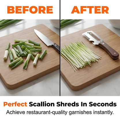 🎉Limited-time event🔥Buy more get more free✨3-in-1 Kitchen Tool For Shredding And Peeling Spring Onions